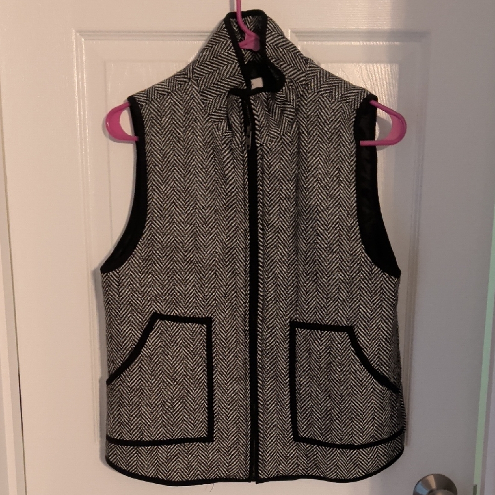 Honey Belle Monochrome Herringbone Vest